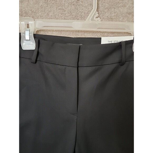 Ann Taylor Curvy Straight Dress Pants Womens 10 Black Stretch NEW - Picture 3 of 9